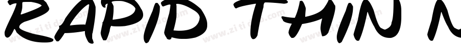 Rapid Thin Normal字体转换